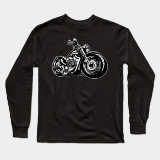 Cartoon Motorbike Long Sleeve T-Shirt